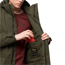 Jack Wolfskin Parka Fierce Wind (wasser- und winddicht, aus recycelten Materialien) grün Herren